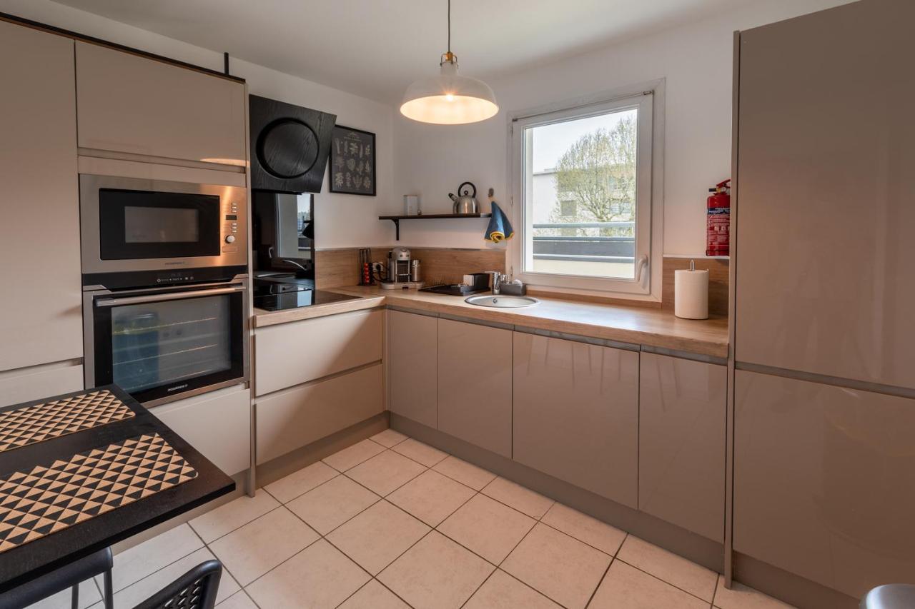 דירות רואן T3 Flat Moderne Sur 2 Etages Metro Parking Free Entrance Autonome מראה חיצוני תמונה
